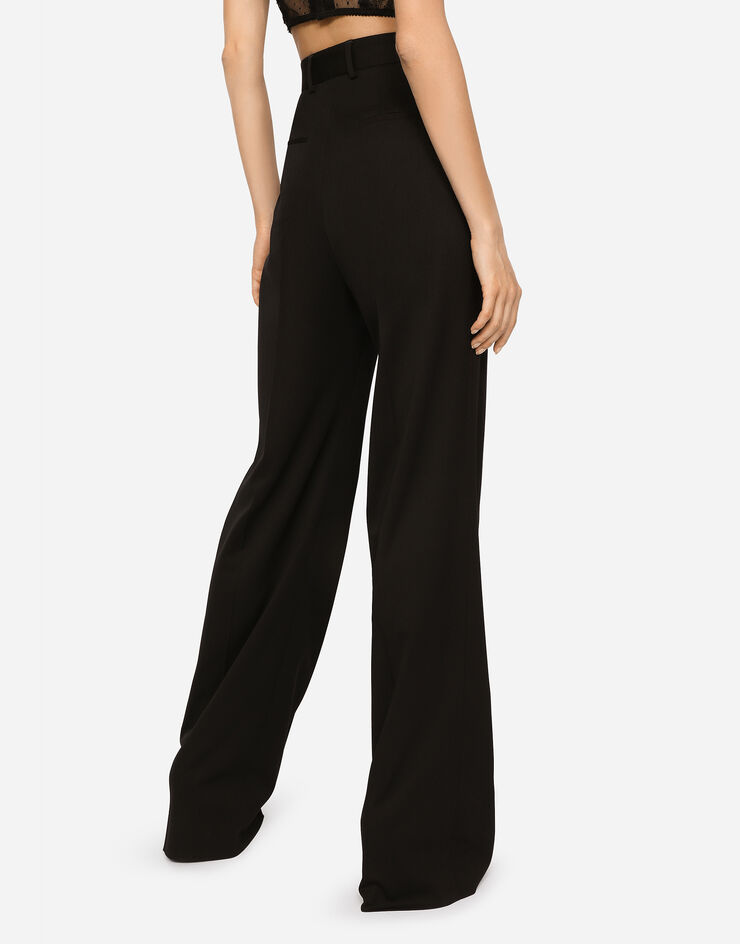 Dolce & Gabbana Gabardine palazzo pants Black FTCPNTFUBF0