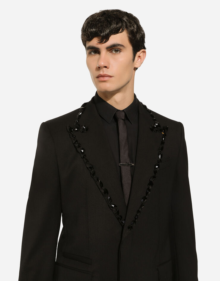 Dolce & Gabbana Alfiler de corbata metálico Negro WTQ1X1W1111