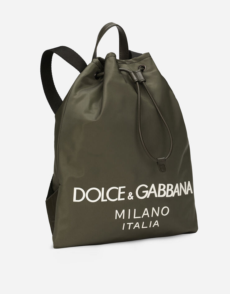 Dolce & Gabbana حقيبة ظهر نايلون أخضر BM2336AG182