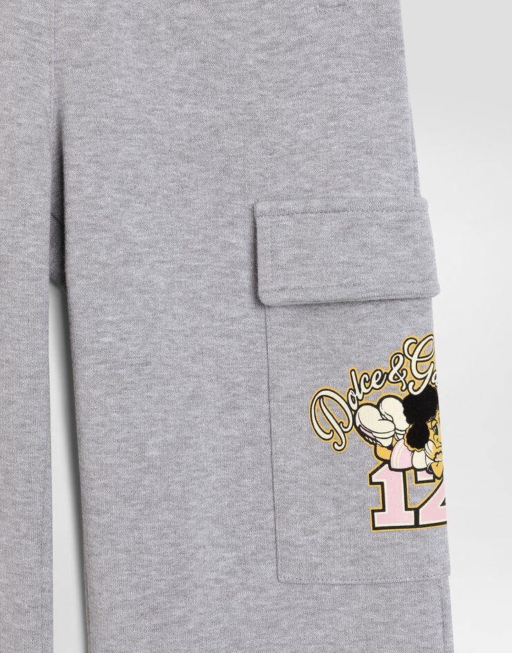 Dolce & Gabbana Fleece trousers with patch  L5JPH7G7P7F