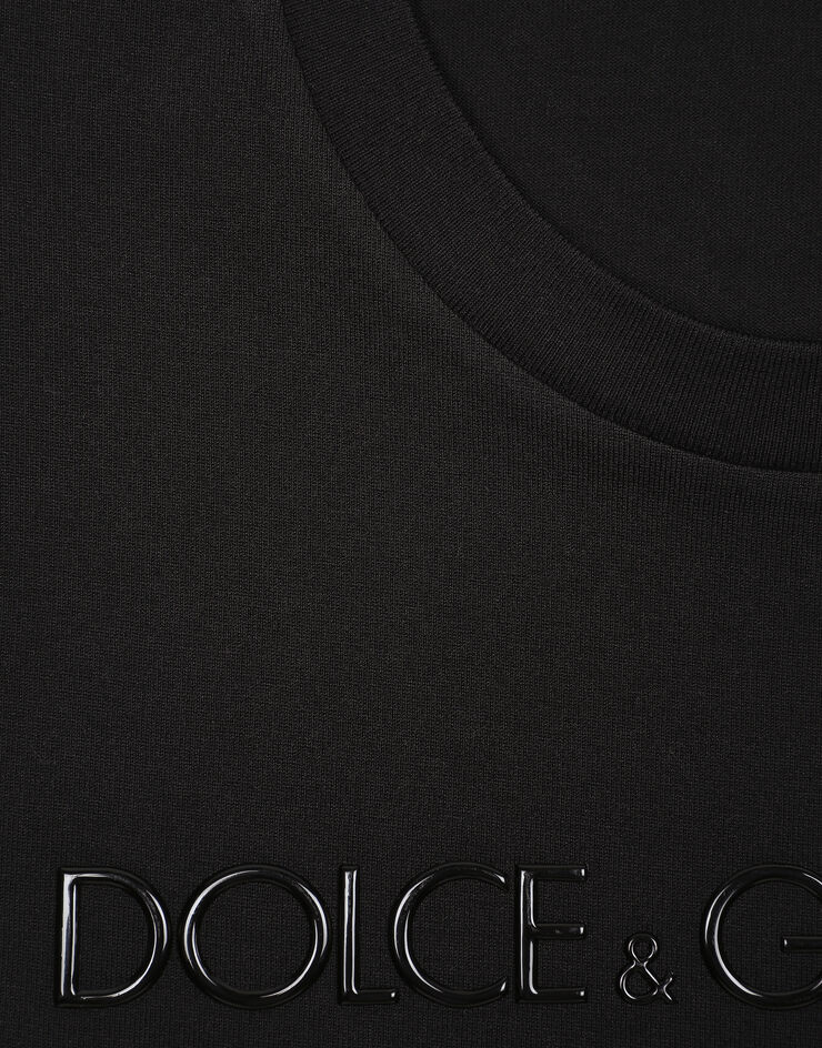 Dolce & Gabbana T-shirt ras de cou à imprimé Dolce&Gabbana Noir G8PQ0ZHU7MA