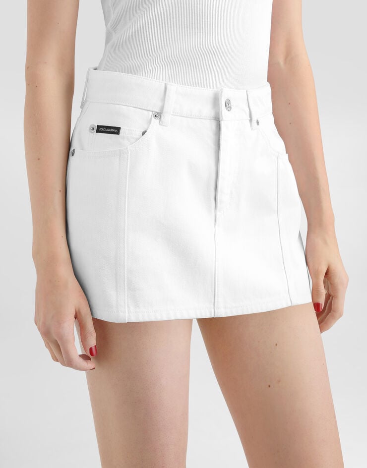 Dolce & Gabbana Denim miniskirt Multicolor F4DDYDG8PE9