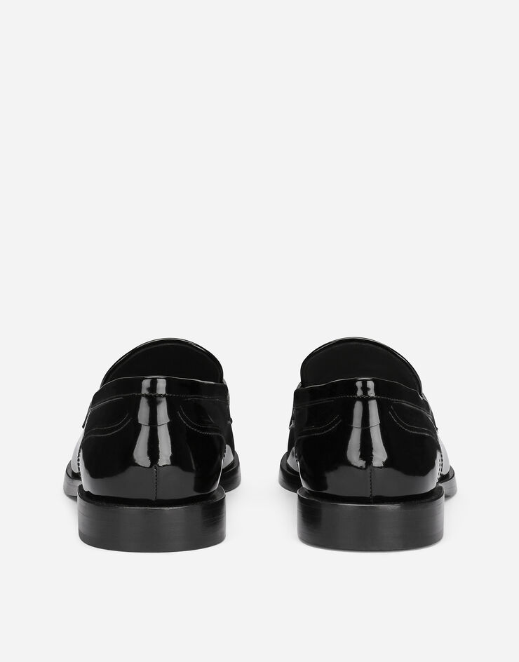 Dolce&Gabbana حذاء لوفر من جلد عجل مصقول أسود A30200A1037