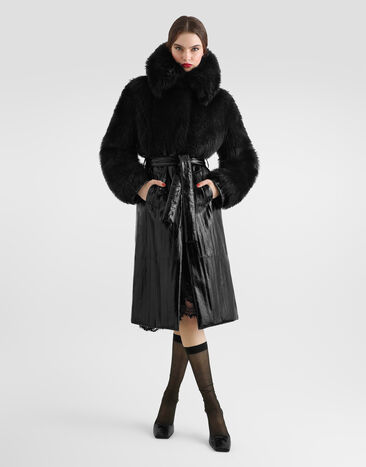 Dolce & Gabbana Eel coat Black F0G1XFGDD3N