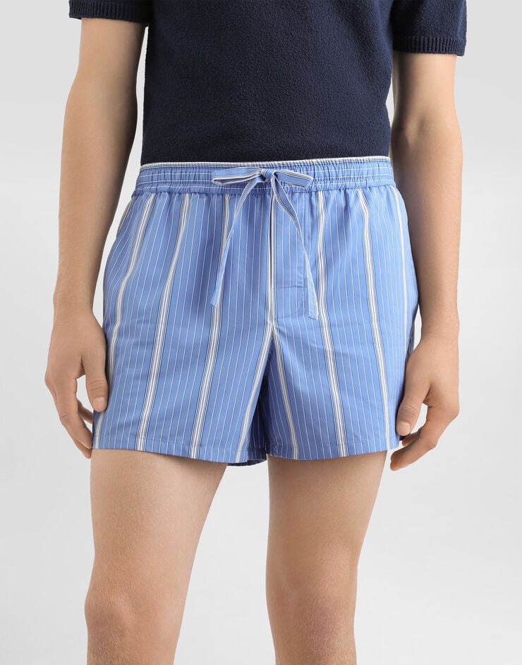 Dolce & Gabbana Striped poplin bermuda shorts Multicolor GP1N7TFR51V