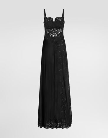 Dolce & Gabbana Silk tulle dress Dolce & Gabbana Silk tulle dress Black F619YTFUAA1