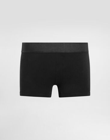 Dolce & Gabbana Two-way-stretch cotton jersey regular-fit boxers Black M4F37JOUAIG