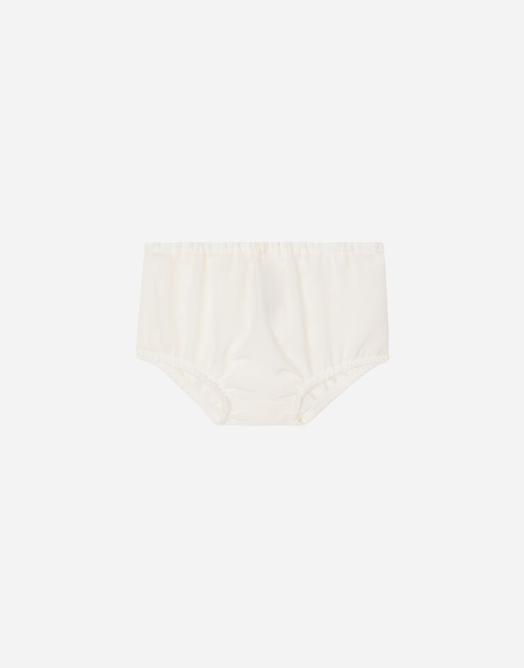 Dolce & Gabbana クリスニングガウン ショートスリーブ レース エンパイアカット ホワイト L0EGG3HLMQQ