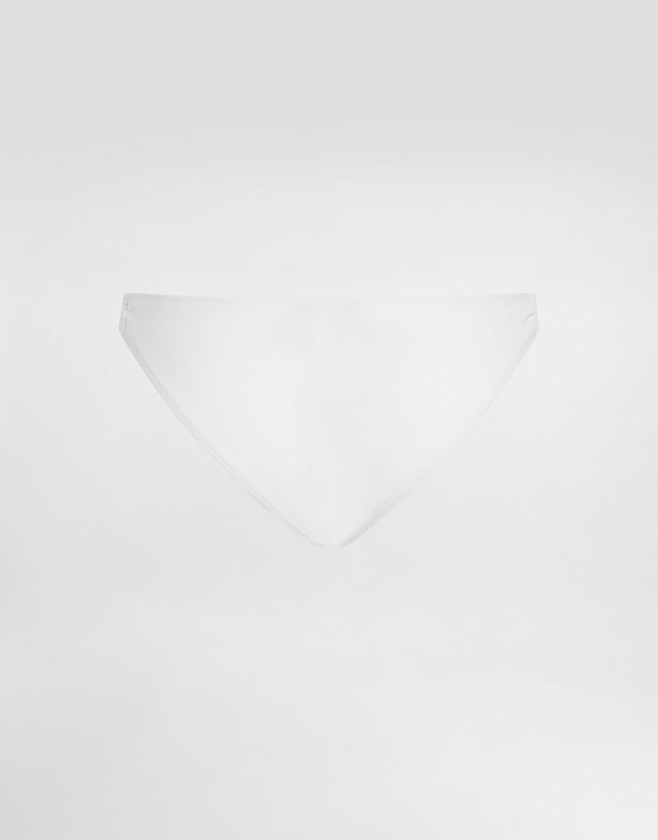 Dolce & Gabbana Bikini bottoms with DG logo White O2A31JFUGA2