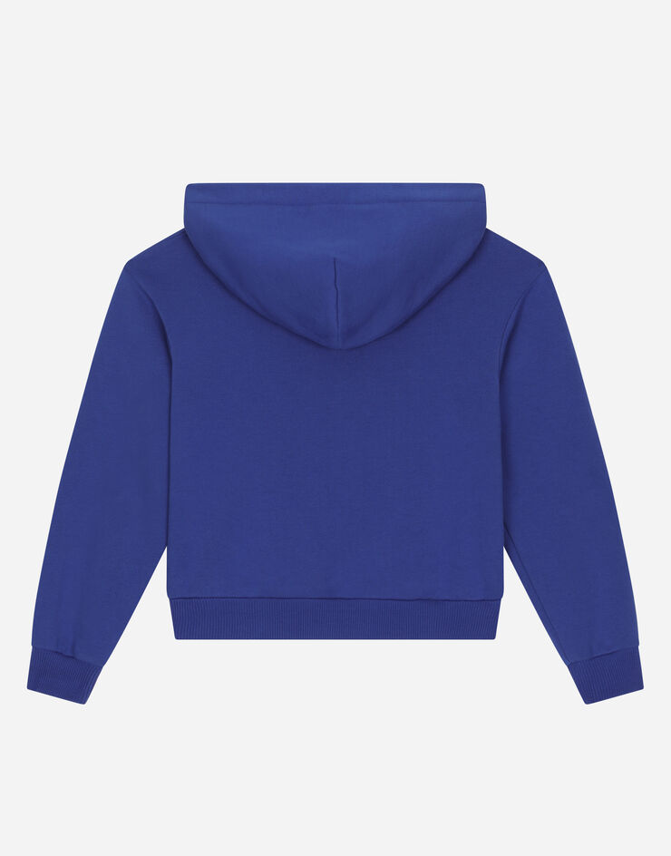 DolceGabbanaSpa Sudadera con capucha y estampado de mascota Azul L4JWHRG7JT2