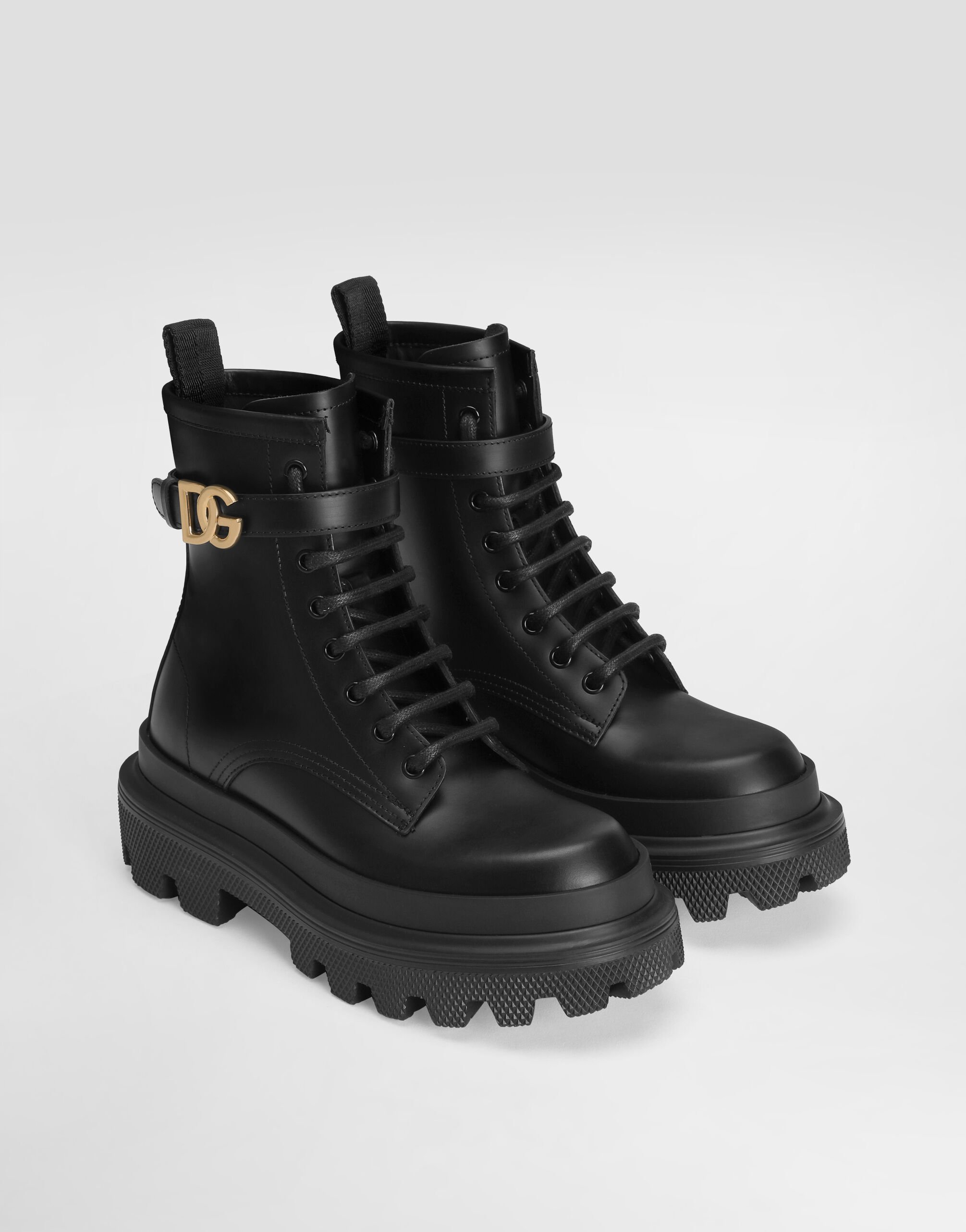 Calfskin ankle boots in Black for Women | Dolce&Gabbana® US