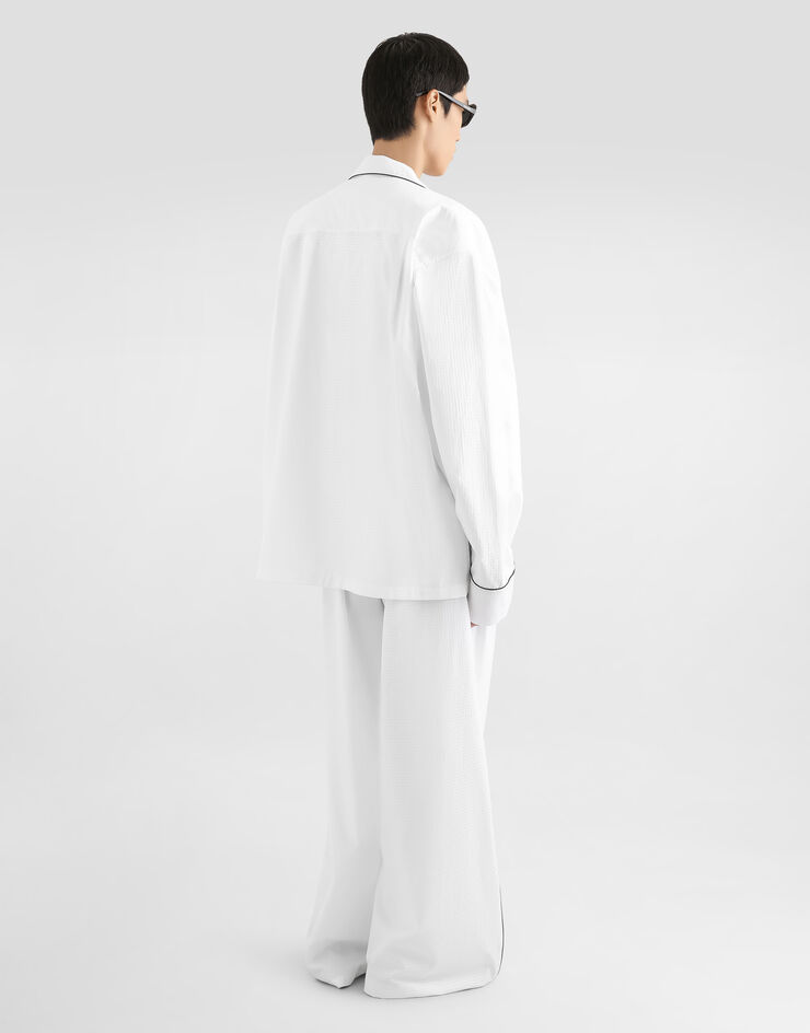 Dolce & Gabbana Structured cotton vanity shirt White G5OI9TFU5YX