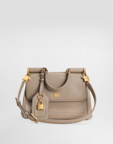 Dolce & Gabbana My Sicily plongé calfskin bag Beige BB7781B7321