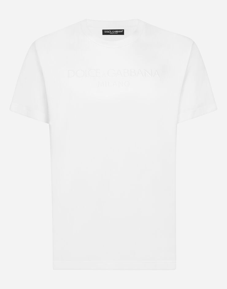 Dolce & Gabbana T-shirt girocollo con stampa Dolce&Gabbana Bianco G8PQ0ZHU7MA
