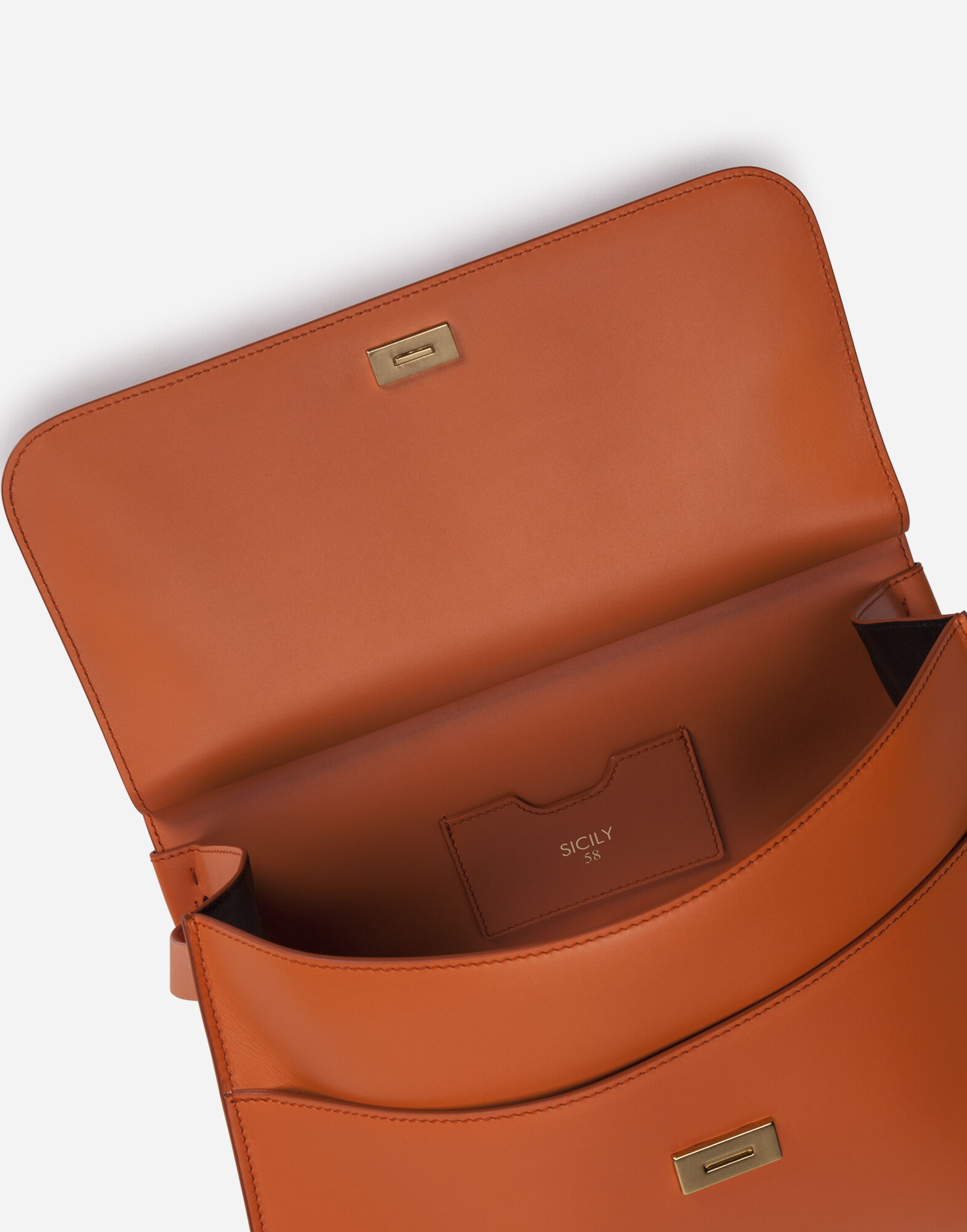 Large calfskin Sicily 58 bag