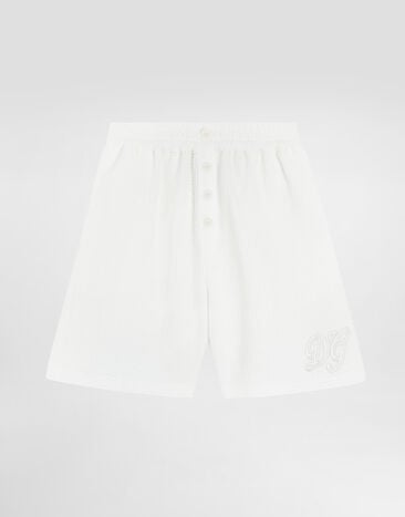 Dolce & Gabbana Cotton waffle bermuda shorts White L43Q97FU628