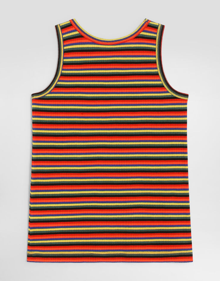 Dolce & Gabbana Striped jersey top Multicolor L5JN85FB7DL