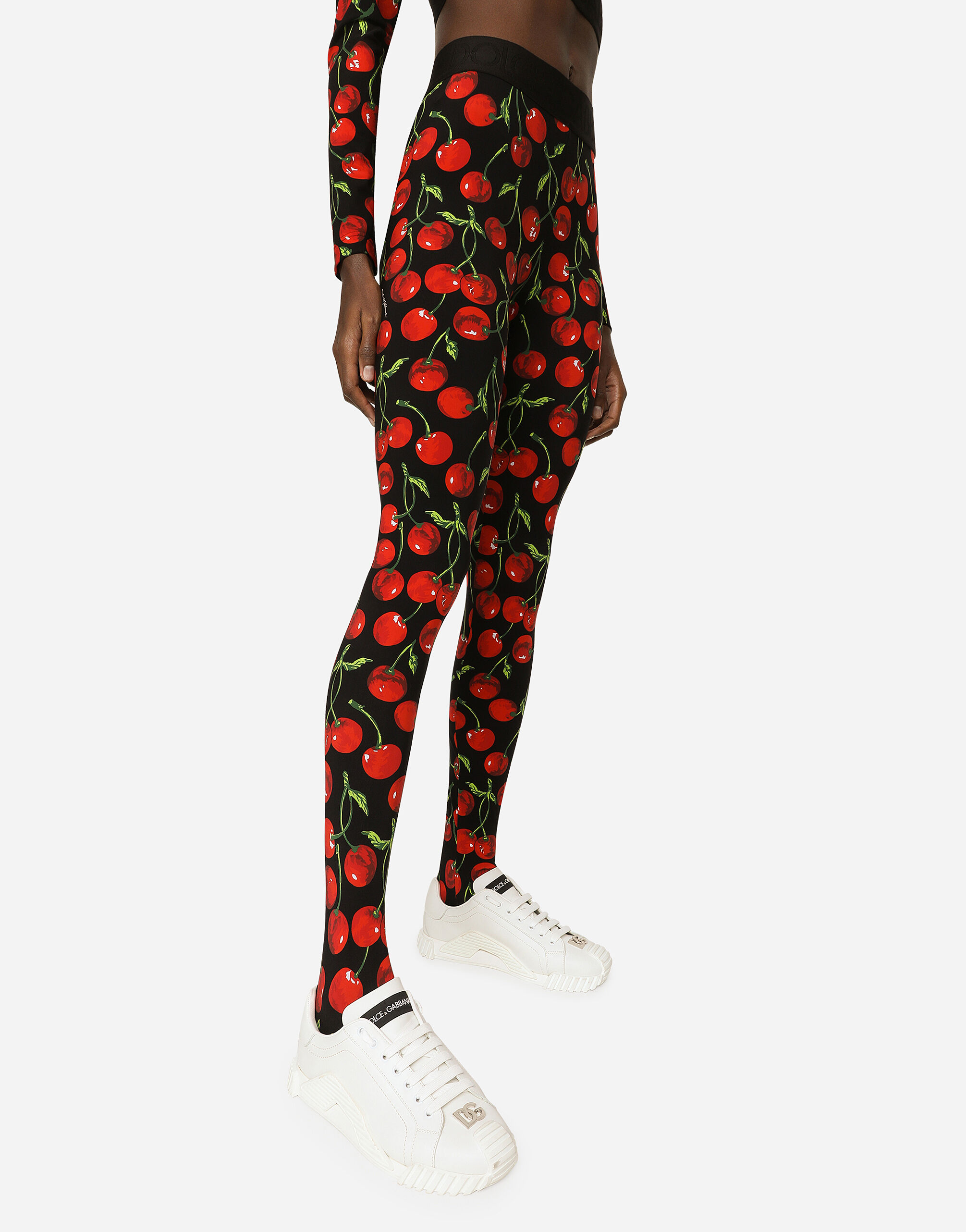 Cherry print leggings hot sale