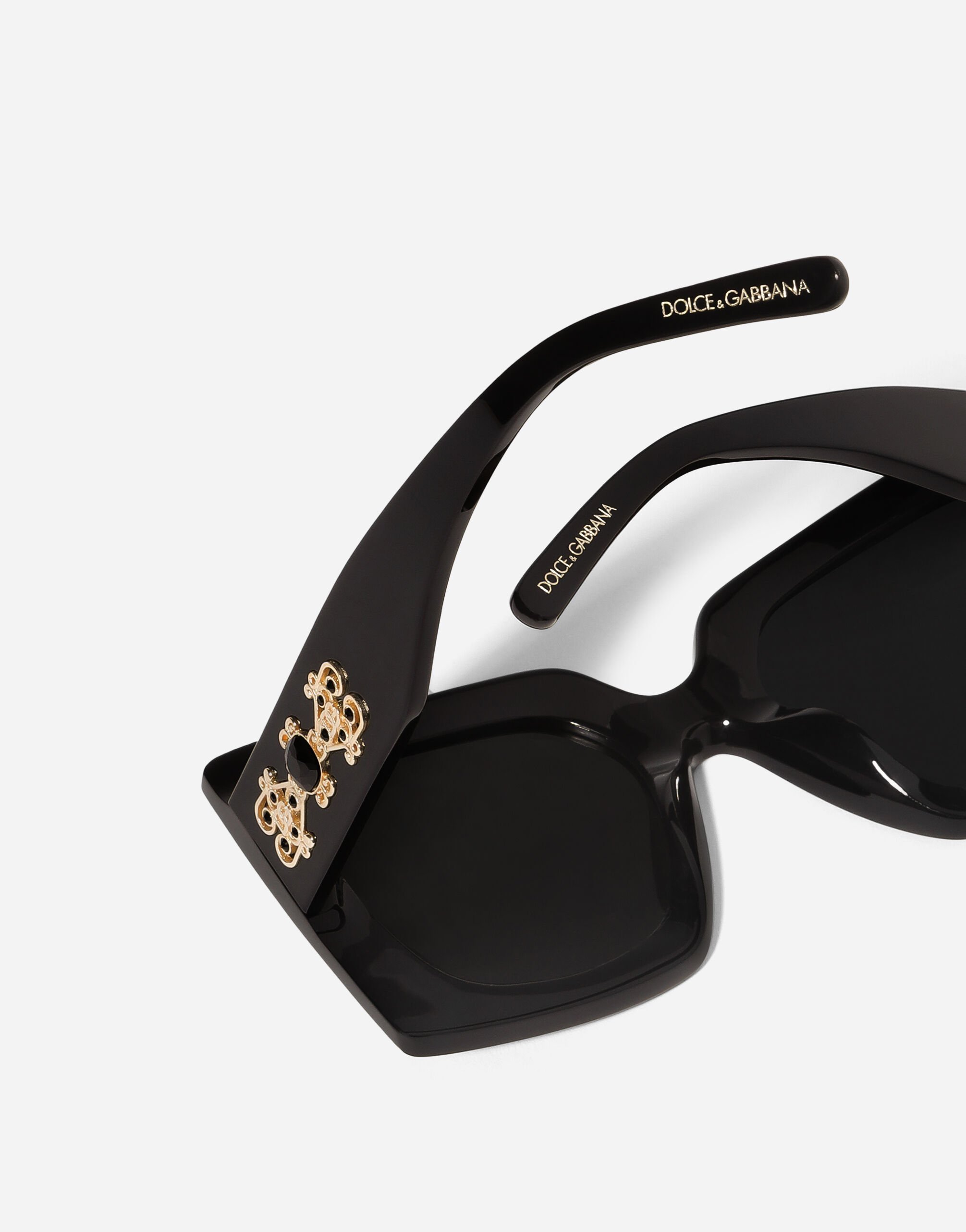 DG Filigrana Sunglasses in Black for Women | Dolce&Gabbana® US