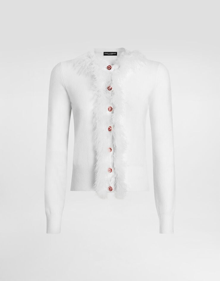 Dolce & Gabbana Cardigan en coton Dolce & Gabbana Cardigan en coton White FXVFEZJBCKD