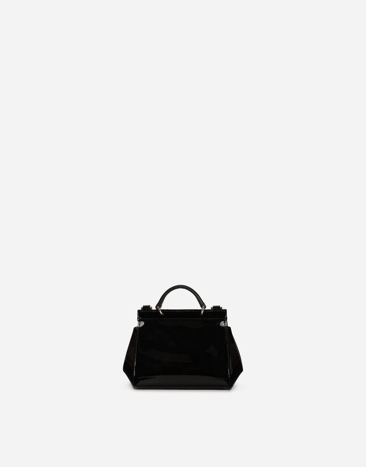 Dolce & Gabbana Patent leather mini Sicily bag Nero EB0003A1067
