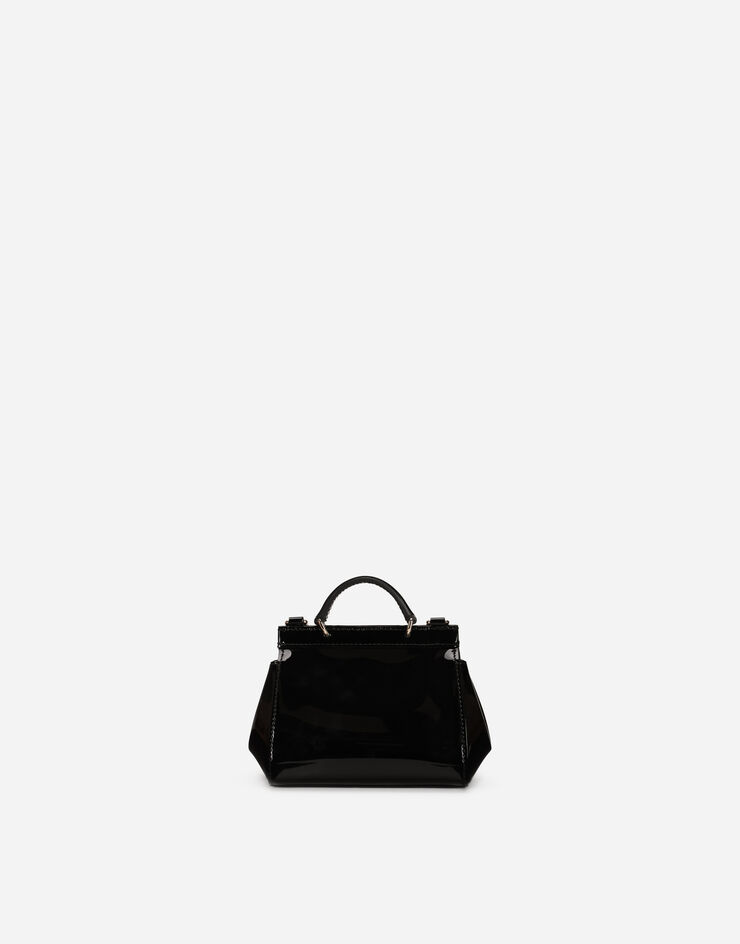 Dolce & Gabbana Patent leather mini Sicily bag Negro EB0003A1067