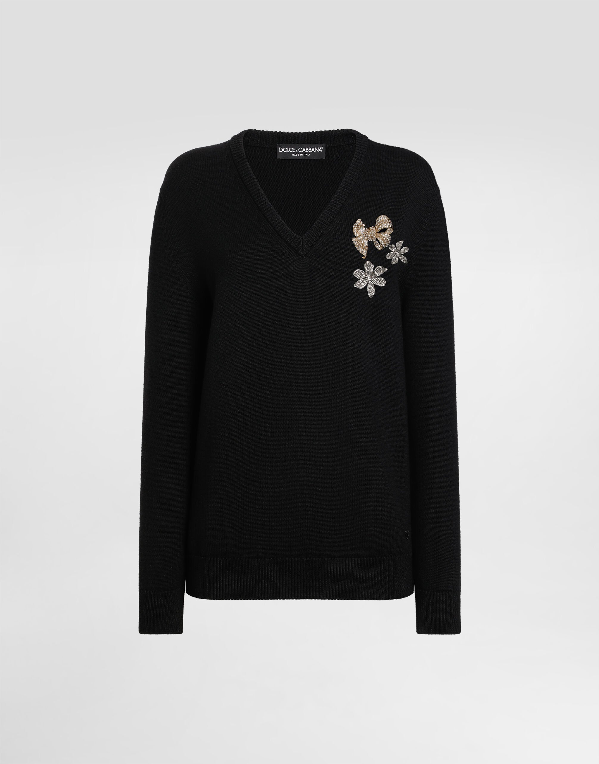 Blackのウィメンズ ウール プルオーバー | Dolce&Gabbana®