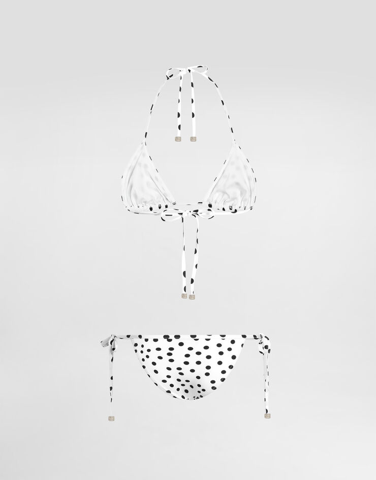 Dolce & Gabbana Polka-dot triangle bikini Print O8A02JFSG8C