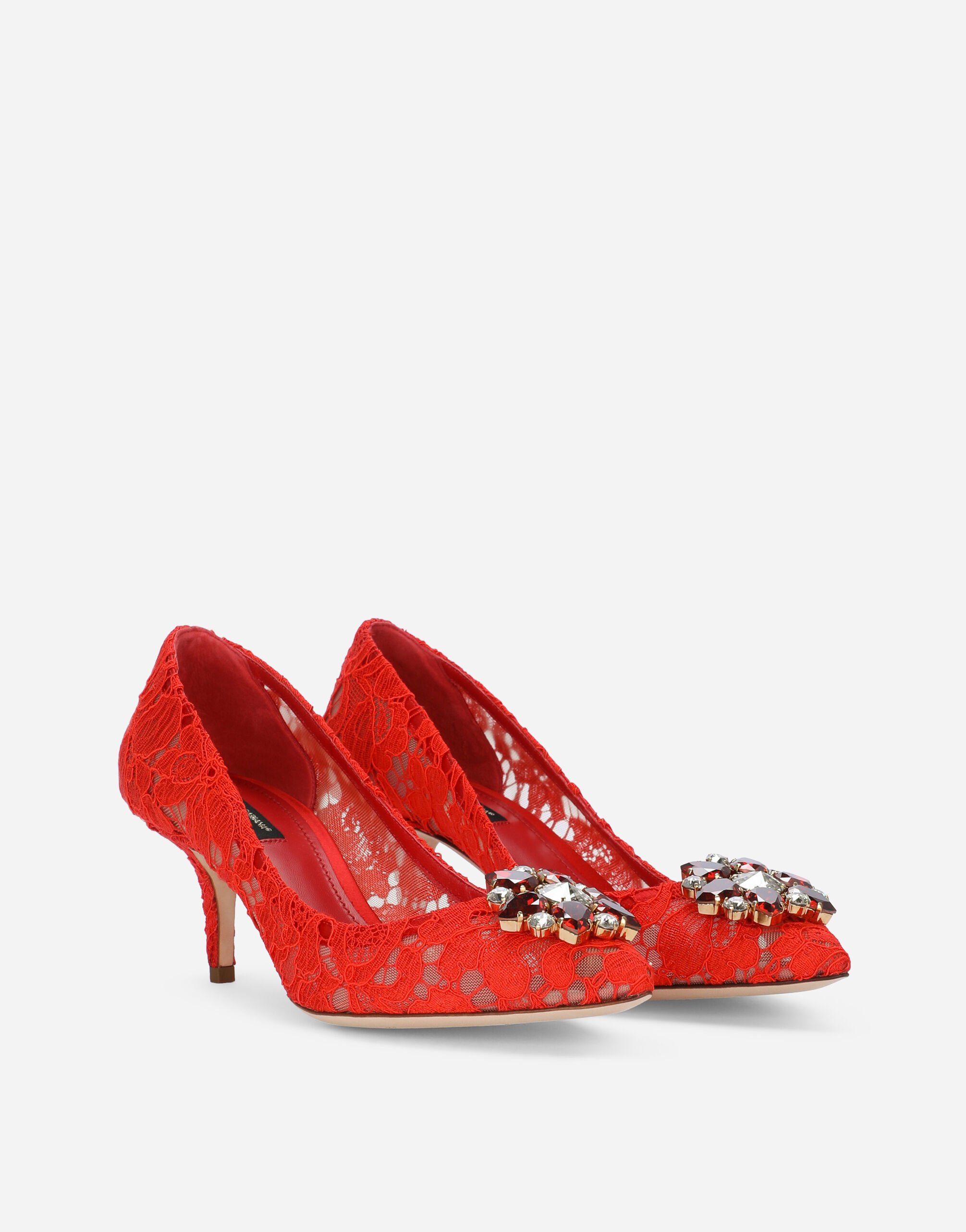 Pump In Taormina Lace With Crystals Women Dolce Gabbana