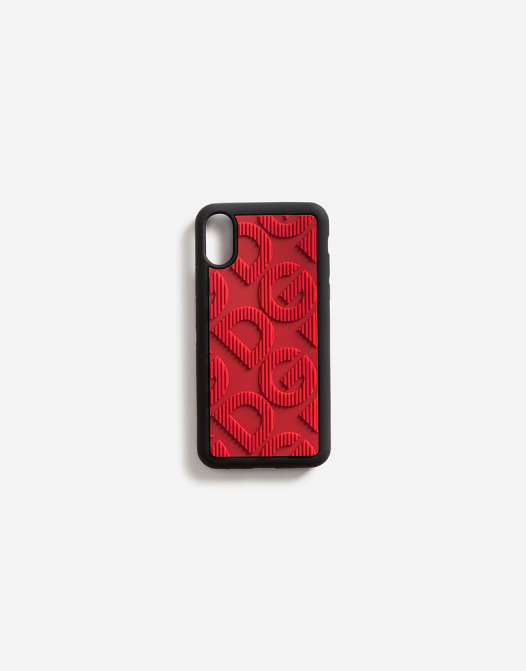 Dolce & Gabbana RUBBER IPHONE X CASE WITH DG LOGO ROUGE BP2418AX057