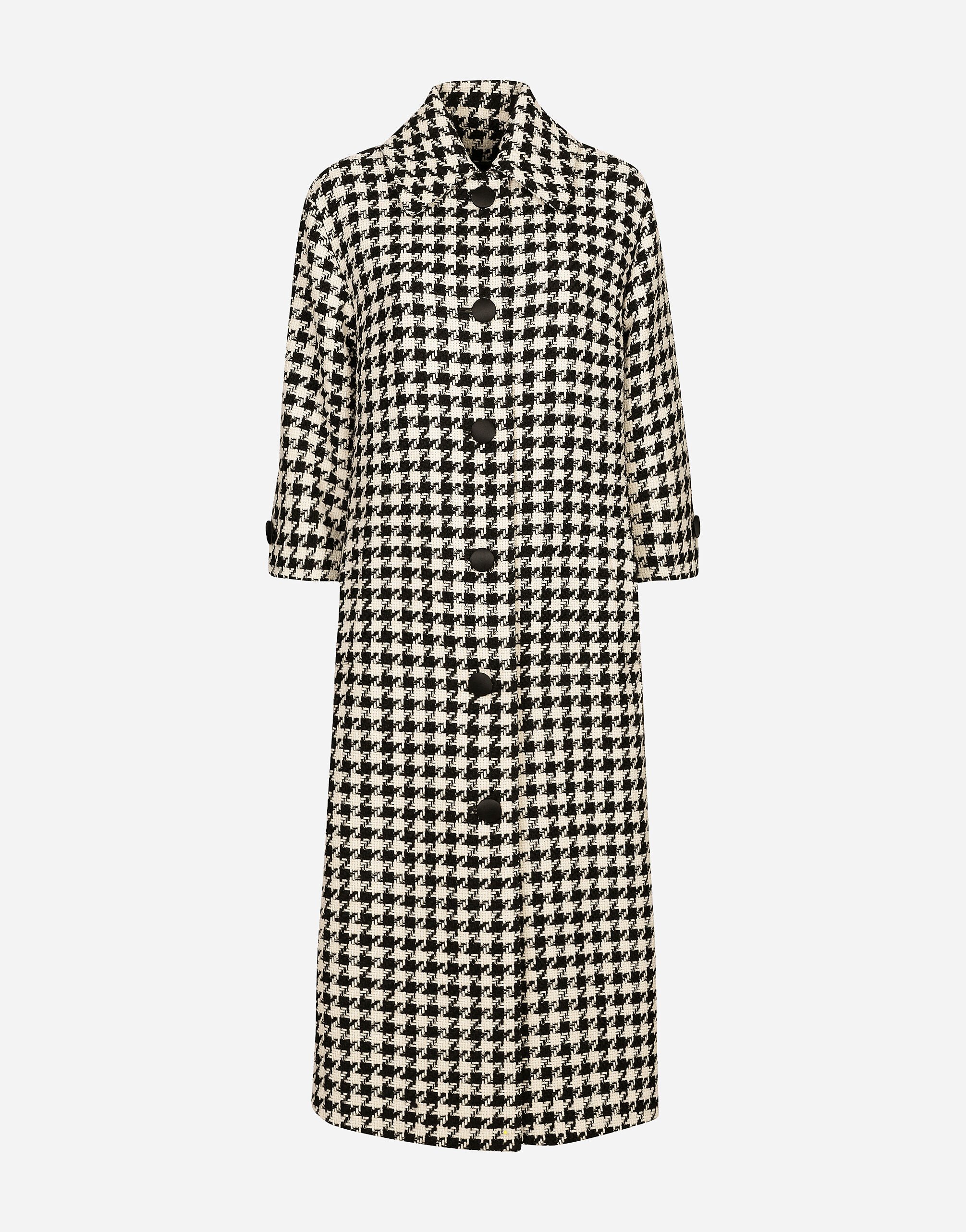 Houndstooth wool coat womens online