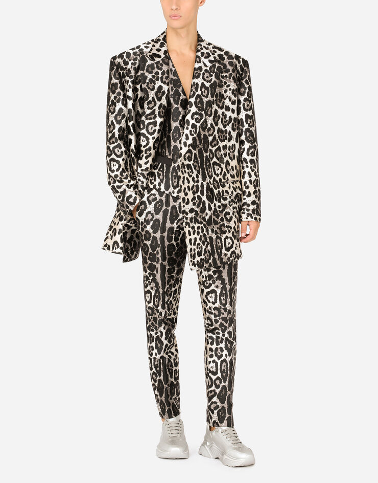 Dolce & Gabbana Leopard-print jacquard vest ANIMAL PRINT G7961THJMID