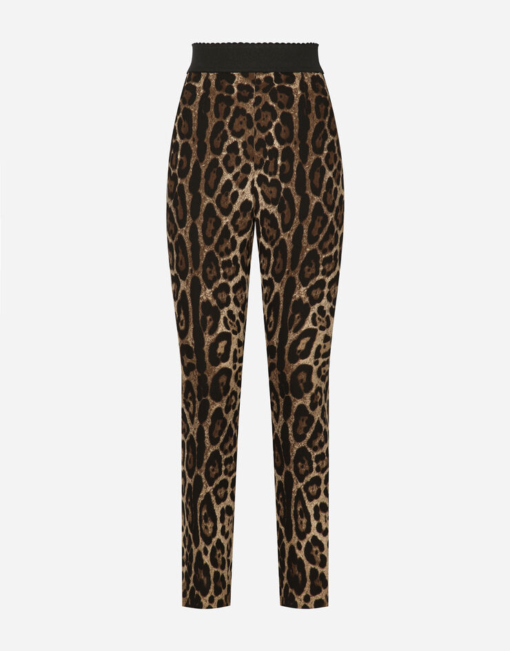 Dolce & Gabbana Leopard-print cady leggings 动物纹印花 FTANETFSRKI
