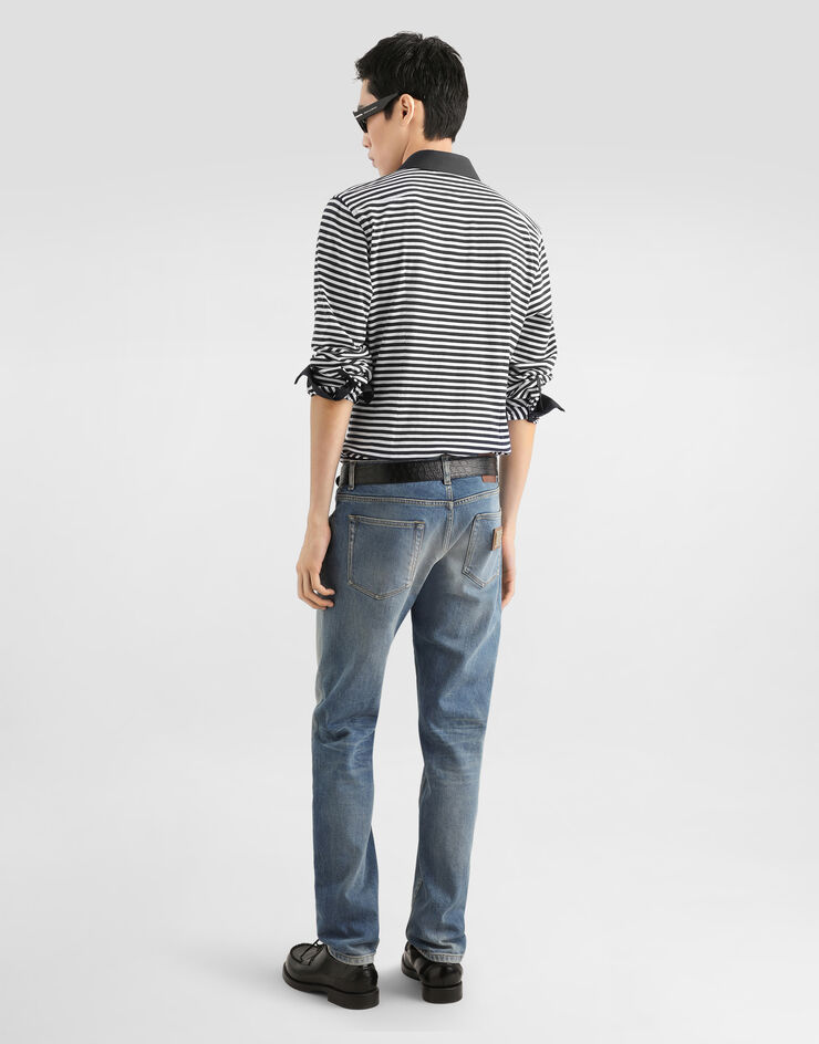Dolce & Gabbana Pantalones en denim Multicolor GY07CDG8PO4