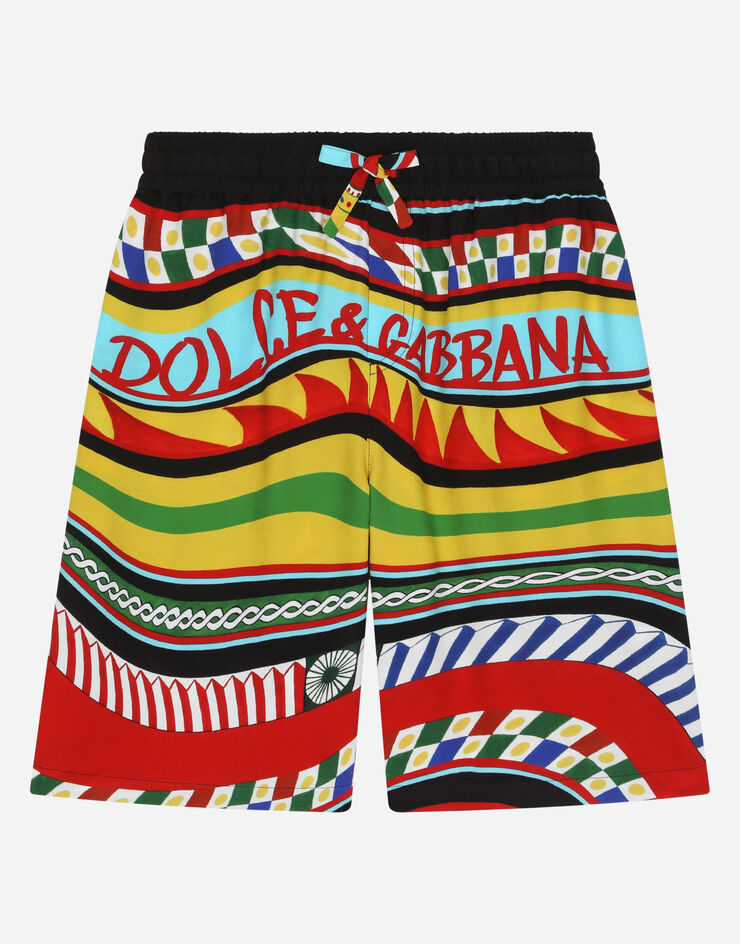 DolceGabbanaSpa Carretto-print shorts Multicolor L43Q17G7J2M