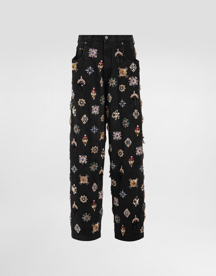 Dolce & Gabbana Denim 5-pocket trousers Multicolor FTDF8ZG8OG2
