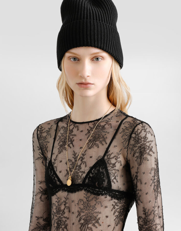 Dolce & Gabbana Chantilly lace bodysuit Black F79BPTFLREX