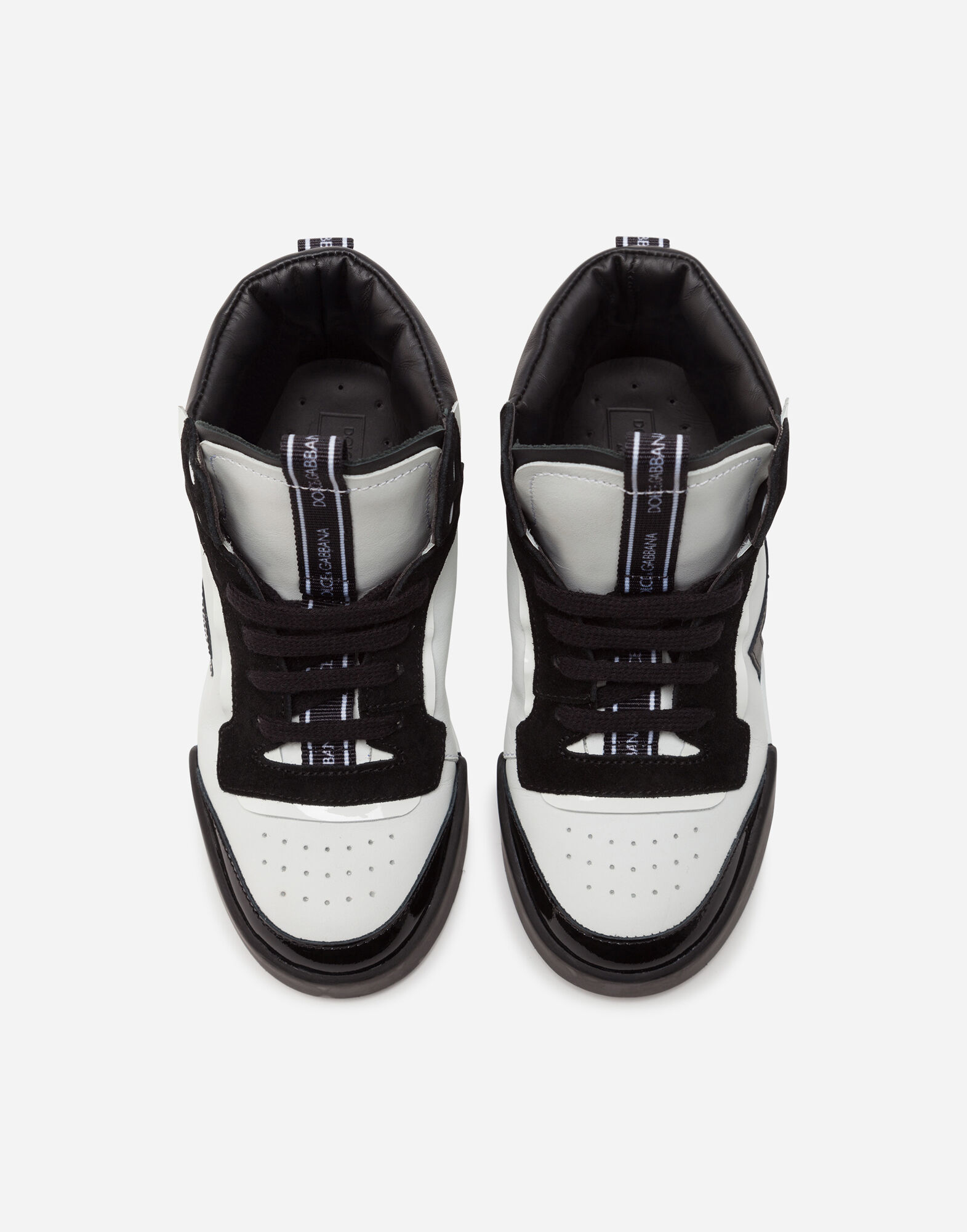 Mixed materials Portofino light high top sneakers