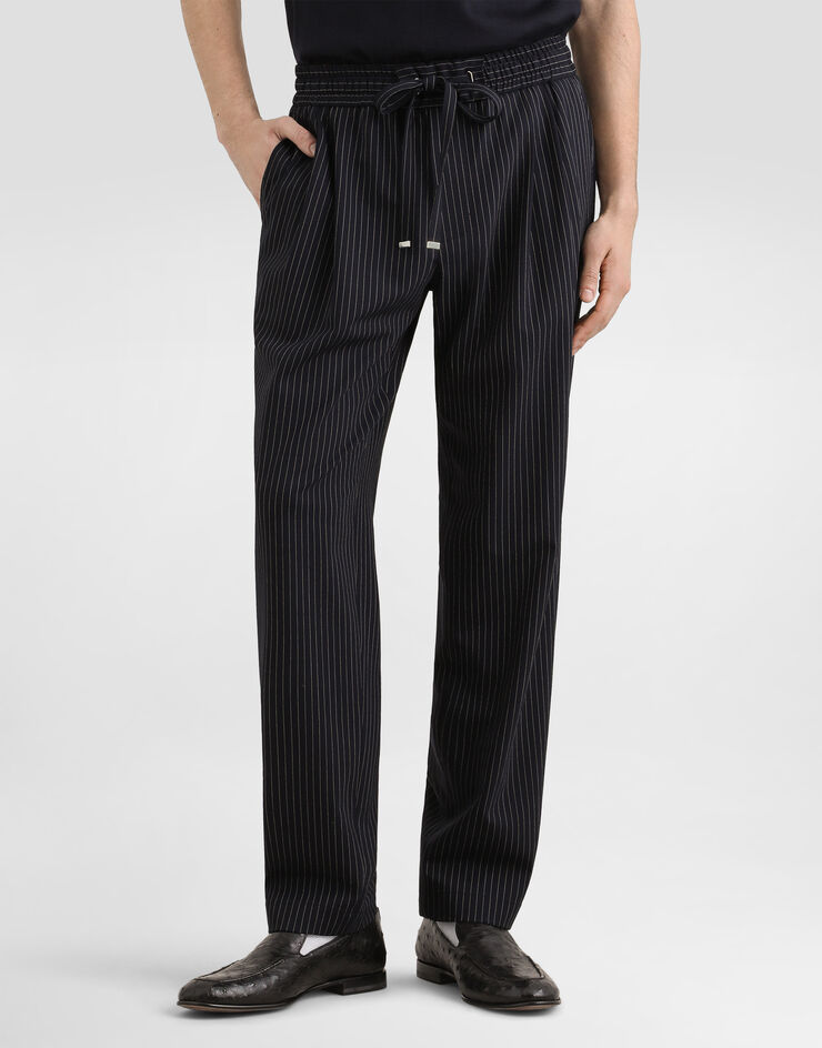 Dolce & Gabbana Pinstripe wool jogging trousers Dolce & Gabbana Pinstripe wool jogging trousers GP26FZFRBDQ