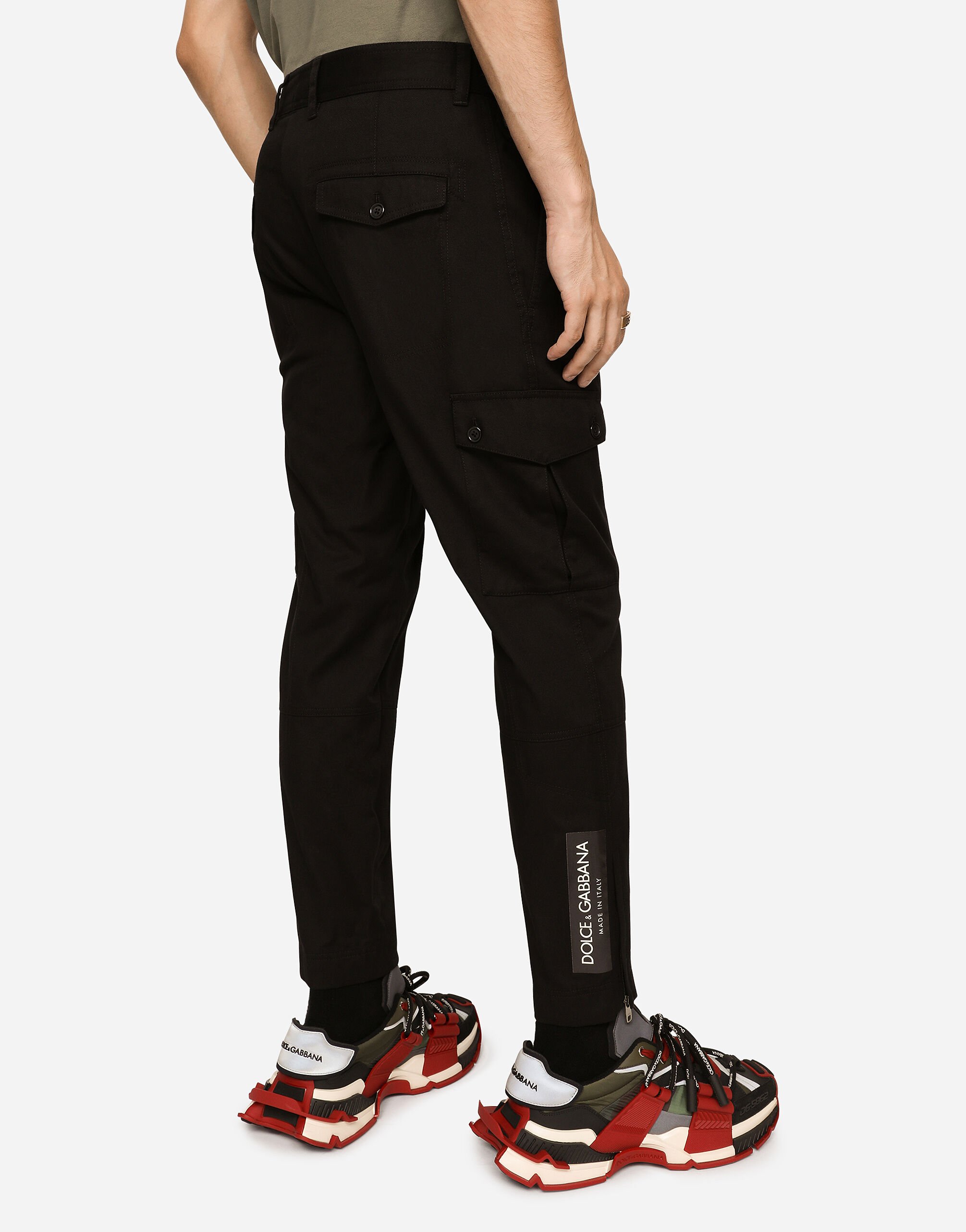 Stretch cotton cargo pants Dolce Gabbana