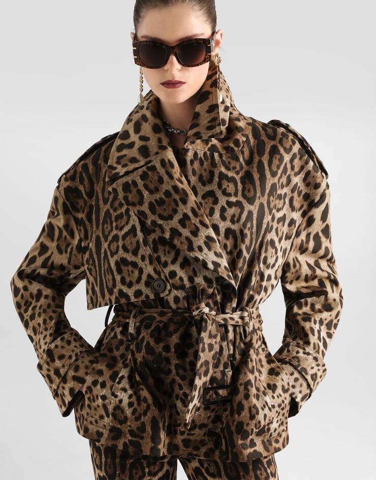 Dolce & Gabbana Giacca in drill di cotone stampa leo Dolce & Gabbana Giacca in drill di cotone stampa leo Stampa F9U46TFSFN4