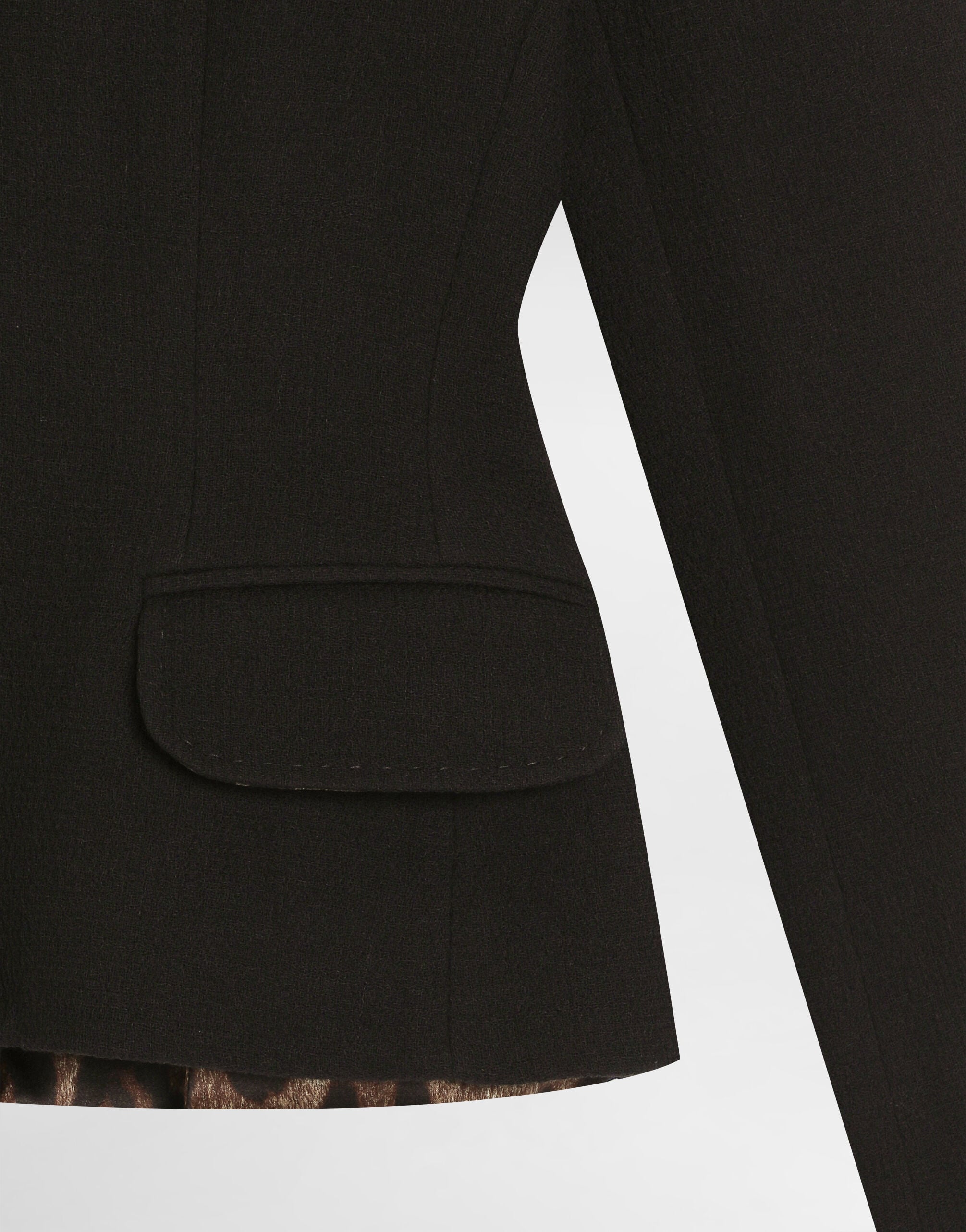 Blackのウィメンズ Wool single-breasted jacket | Dolce&Gabbana®