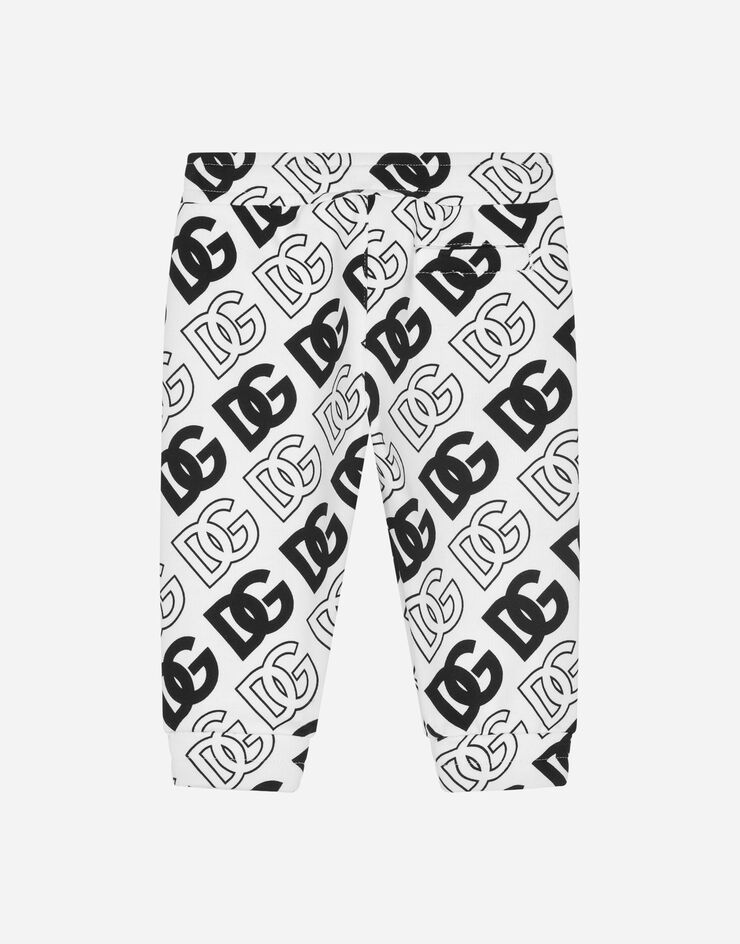 Dolce & Gabbana Jersey jogging pants with DG logo print Multicolor L1JPGGHS7KD