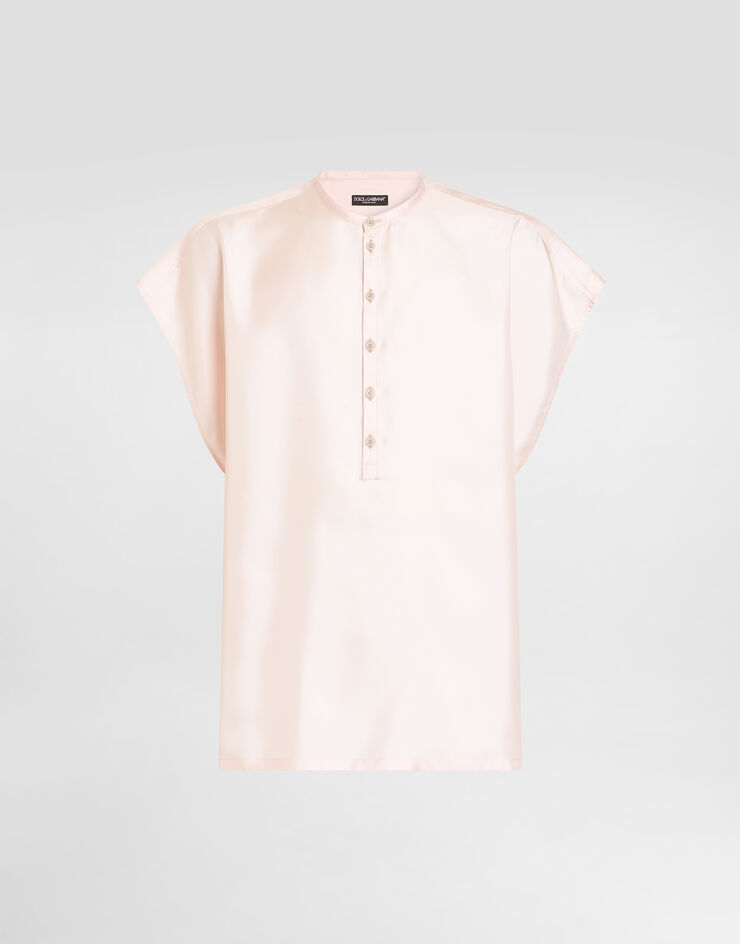 Dolce & Gabbana Hemd aus seidenem twill Dolce & Gabbana Hemd aus seidenem twill Pink G5MZ6TFU1XB