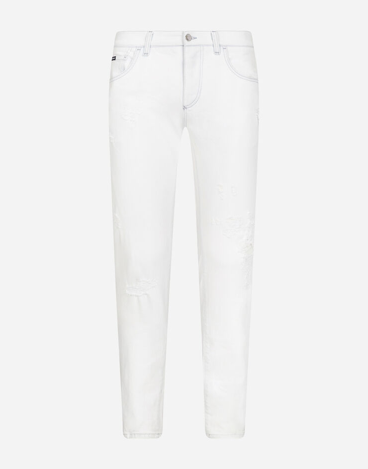 Dolce & Gabbana White stretch skinny jeans BIANCO GY07LDG8BZ8