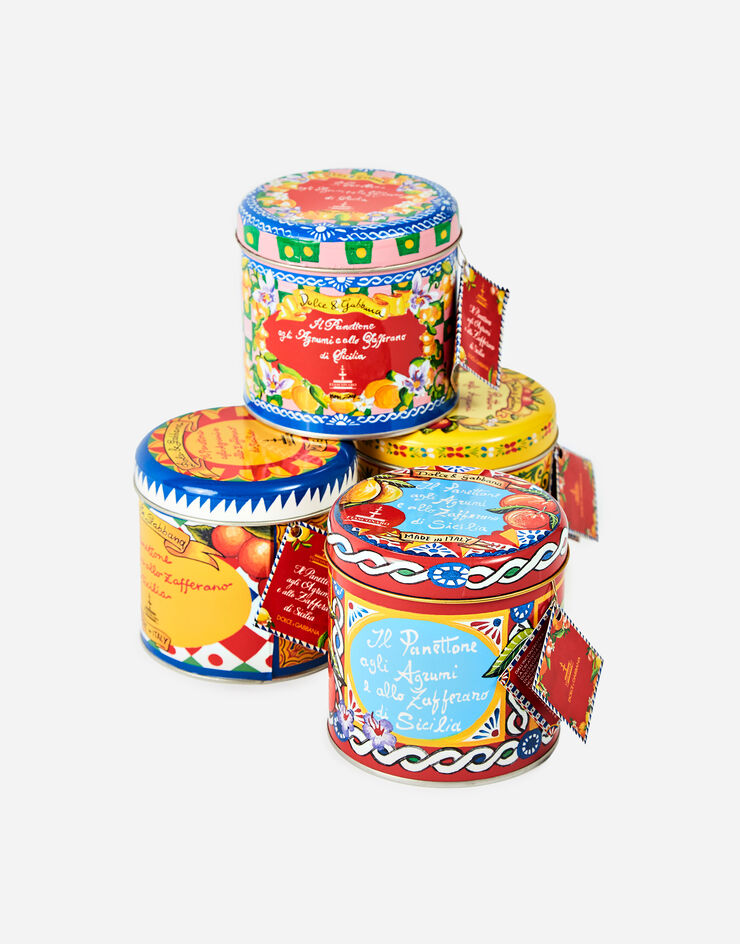 Dolce & Gabbana Panettone with Sicilian Citrus fruits and Saffron Multicolor PN0104PSSET