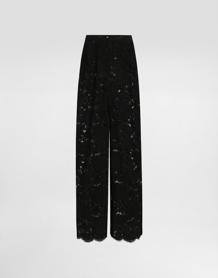 Dolce & Gabbana Cordonetto lace trousers Black FTCPTTHLM7L