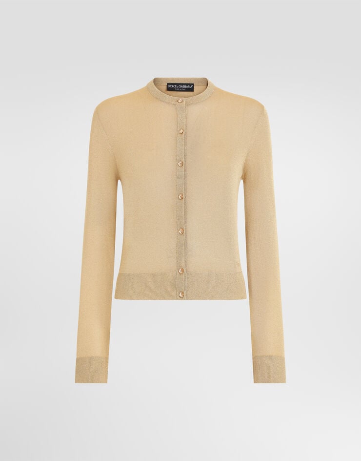Dolce & Gabbana Metallic viscose cardigan Dolce & Gabbana Metallic viscose cardigan Multicolor FXVDZZJGMI3