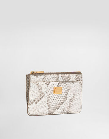 Dolce & Gabbana Python card holder White BI1261A2J56