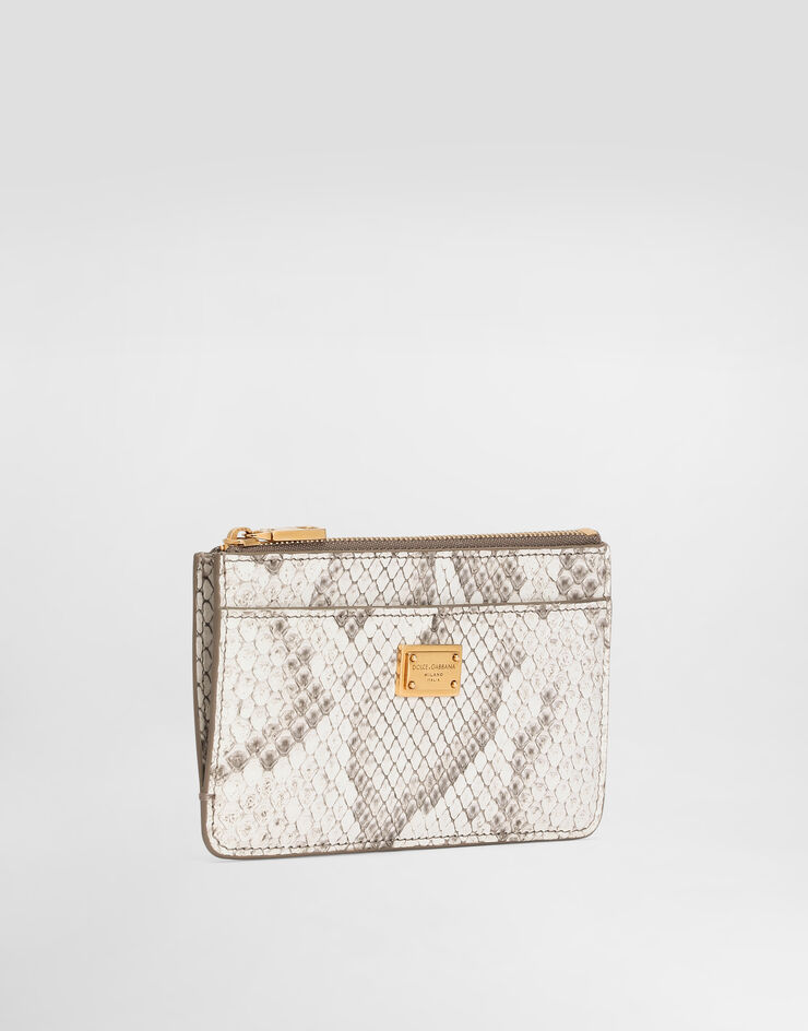 Dolce & Gabbana Python card holder Dolce & Gabbana Python card holder White BI1261A2J56